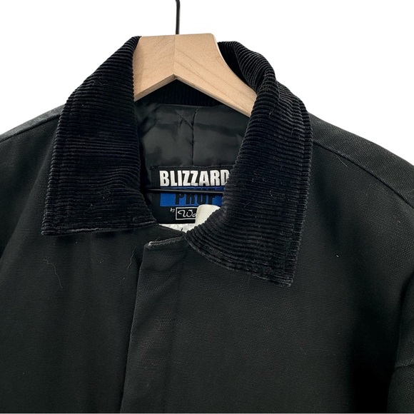 Vintage Walls Blizzard Pruf Coveralls Black Workwear Jumpsuit Cord Collar | XL - Picture 7 of 13